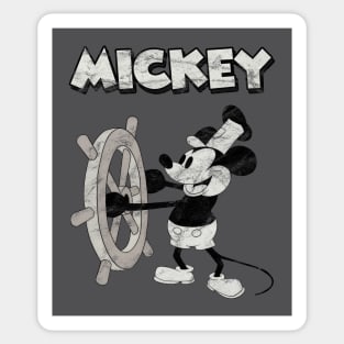 Steamboat Mickey Public Domain Sticker